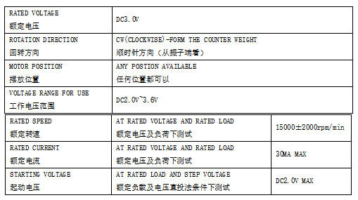 spring contact vibration motor